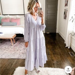 Women’s Bell Long Sleeve Tiered Gauze Dress Size XS NWOT